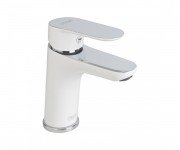 Змішувач для раковини на 1 отвір Fiore KEVON CHIC хром / білий 81WX8123