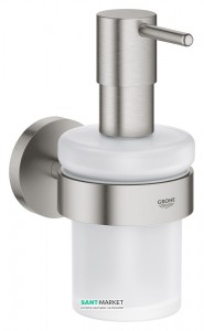Дозатор рідкого мила Grohe Essentials з власником суперсталь 40448DC1