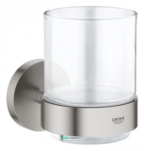 Стакан с держателем Grohe Essentials суперсталь 40447DC1