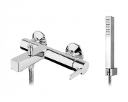 Змішувач для ванни Fiore KATANA з ручним душем шлангом і утримувачем хром 77CR7550