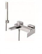 Смеситель для ванны со шлангои и лейкой Fiore KUBE хром 100CR8552