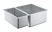 Мойка для кухни прямоугольная Grohe K700 под столешницу  1 5 чаши  основная чаша справа  нержавеющая сталь 31576SD0
