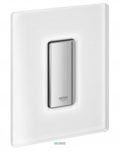Панель смыва для писсуара Grohe Skate Cosmopolitan Glass (1 режим смыва) хром/да Винчи белый 38846MF0