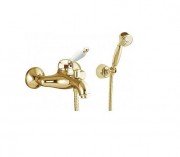 Смеситель для ванны c ручным душем Fiore IMPERIAL  золото/керамика 83OO5103