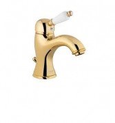 Змішувач для раковини на 1 отвір Fiore IMPERIAL золото / кераміка 83OO5221