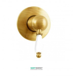 Змішувач для душу прихованого монтажу Fiore IMPERIAL золото / кераміка 83OO5130