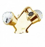 Змішувач для біде на 1 отвір Fiore XT SKY золото / Swarovski 17OO0632