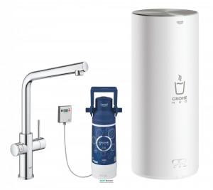 Набор смеситель для кухни Grohe Red Duo New + Бойлер (L-size в комплекте) с функцией кипячения воды  хром 30325001