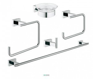 Набор аксессуаров Grohe Essentials Cube (5 предметов) хром 40758001