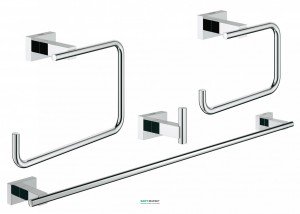 Набор аксессуаров Grohe Essentials Cube (4 предмета) хром 40778001