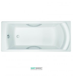 Ванна чугунная Jacob Delafon Biove 170x75 с ручками и ножками E2938-00