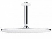 Верхній душ з стельовим кронштейном GROHE Rainshower Cosmopolitan Metal 30х15 хром / білий 26059LS0