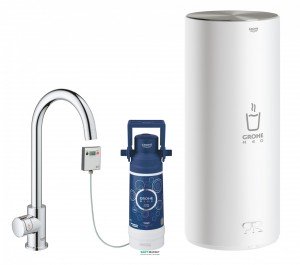 Вентиль для кухни Grohe Red Mono New + Бойлер (L-size в комплекте) с функцией кипячения воды хром 30080001