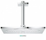Верхний душ с кронштейном GROHE Rainshower F-series 254мм потолочный кронштейн хром 26061000