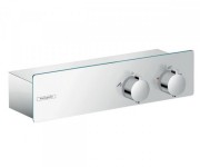 Змішувач для душу настінний двухвентильний з термостатом Hansgrohe ShowerTablet білий / хром 13102400