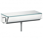 Смеситель для душа настенный двухвентильный с термостатом Hansgrohe коллекция Ecostat Select белый/хром 13111400