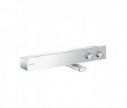 Смеситель с термостатом двухвентильный для ванны Hansgrohe коллекция ShowerTablet белый/хром 13109400