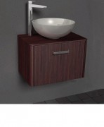 Тумба с раковиной подвесная Буль-Буль Fiji 50 и столешницей венге FIJI 50 (Fiji 50 + 0304101)