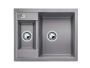 Мийка для кухні прямокутна BLANCO METRA 6 SILGRANIT врізна з клапаном-автоматом алюметаллик 516156