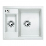 Мийка для кухні прямокутна BLANCO METRA 6 SILGRANIT врізна з клапаном-автоматом білий 516157