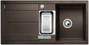 Мийка для кухні прямокутна BLANCO METRA 6 S SILGRANIT врізна з клапаном-автоматом кава 515045
