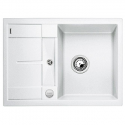 Мойка для кухни прямоугольная BLANCO Metra 45 S Compact SILGRANIT® PuraDur® белая 519576