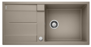 Мийка для кухні прямокутна BLANCO METRA XL 6 S SILGRANIT врізна з клапаном-автоматом сірий беж 517360