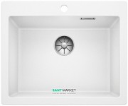 Мойка для кухни прямоугольная BLANCO PLEON 6 врезная  искусственный гранит  белый 521683
