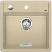 Мойка для кухни прямоугольная BLANCO DALAGO 5 SILGRANIT врезная  с клапаном-автоматом  шампань 518526