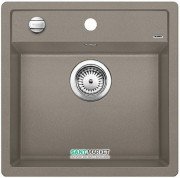 Мийка для кухні прямокутна BLANCO DALAGO 5 SILGRANIT врізна з клапаном-автоматом сірий беж 518528