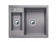 Мийка для кухні прямокутна BLANCO METRA 6 SILGRANIT врізна з клапаном-автоматом алюметаллик 516156