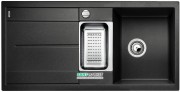 Мойка для кухни прямоугольная BLANCO METRA 6 S SILGRANIT врезная  с клапаном-автоматом  антрацит 513053