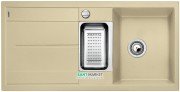 Мойка для кухни прямоугольная BLANCO METRA 6 S SILGRANIT врезная  с клапаном-автоматом  шампань 513939