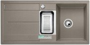 Мийка для кухні прямокутна BLANCO METRA 6 S SILGRANIT врізна з клапаном-автоматом сірий беж 517354