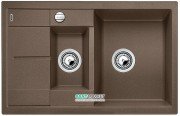 Мийка прямокутна для кухні BLANCO METRA 6 S COMPACT SILGRANIT врізна з клапаном-автоматом мускат 521891