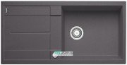Мийка для кухні прямокутна BLANCO METRA XL 6 S SILGRANIT врізна з клапаном-автоматом темна скеля 518881