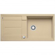 Мийка для кухні прямокутна BLANCO METRA XL 6 S SILGRANIT врізна з клапаном-автоматом шампань 515282