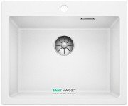 Миття для кухні прямокутне BLANCO PLEON 6 врізне штучний граніт білий 521683
