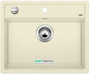Мойка для кухни прямоугольная BLANCO DALAGO 6 SILGRANIT врезная  с клапаном-автоматом  жасмин 514592