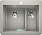 Мийка для кухні прямокутна BLANCO PLEON 6 Split врізна штучний перлинний граніт 521692