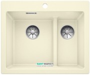 Мийка для кухні прямокутна BLANCO PLEON 6 Split врізна штучний граніт жасмин 521694