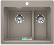 Мийка для кухні прямокутна BLANCO PLEON 6 Split врізна штучний граніт сірий беж 521696
