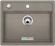 Мийка для кухні прямокутна BLANCO DALAGO 6 SILGRANIT врізна з клапаном-автоматом сірий беж 517320
