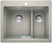 Мийка для кухні прямокутна BLANCO PLEON 6 Split врізна штучний перлинний граніт 521692