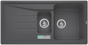 Мийка для кухні прямокутна BLANCO SONA 6 S SILGRANIT врізна обертаємося темна скеля 519853