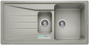 Мойка для кухни прямоугольная BLANCO SONA 6 S SILGRANIT врезная  оборачиваемая  жемчужный 520483