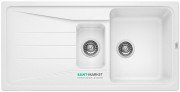 Мийка для кухні прямокутна BLANCO SONA 6 S SILGRANIT врізна обертаємося білий 519855