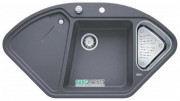Мойка для кухни Blanco DELTA II-F SILGRANIT клапан-автомат  темная скала 523671