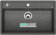 Мийка для кухні прямокутна BLANCO DALAGO 8 SILGRANIT врізна з клапаном-автоматом алюметаллик 516630