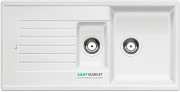 Мойка для кухни прямоугольная BLANCO ZIA 6 S SILGRANIT врезная  оборачиваемая  белый 514742
